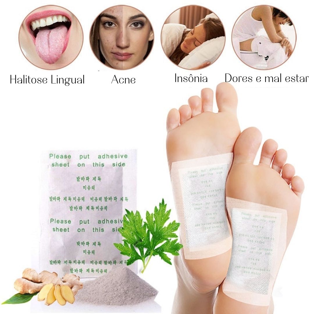 Herbalic Adesivo Detox Pés- Kit 10 peças