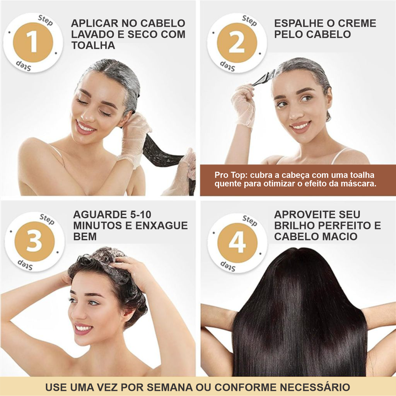 Máscara Capilar Kai'seell - OFERTA DE PÁSCOA (50% DE DESCONTO) + Shampoo Ultra Vitamínico de Brinde