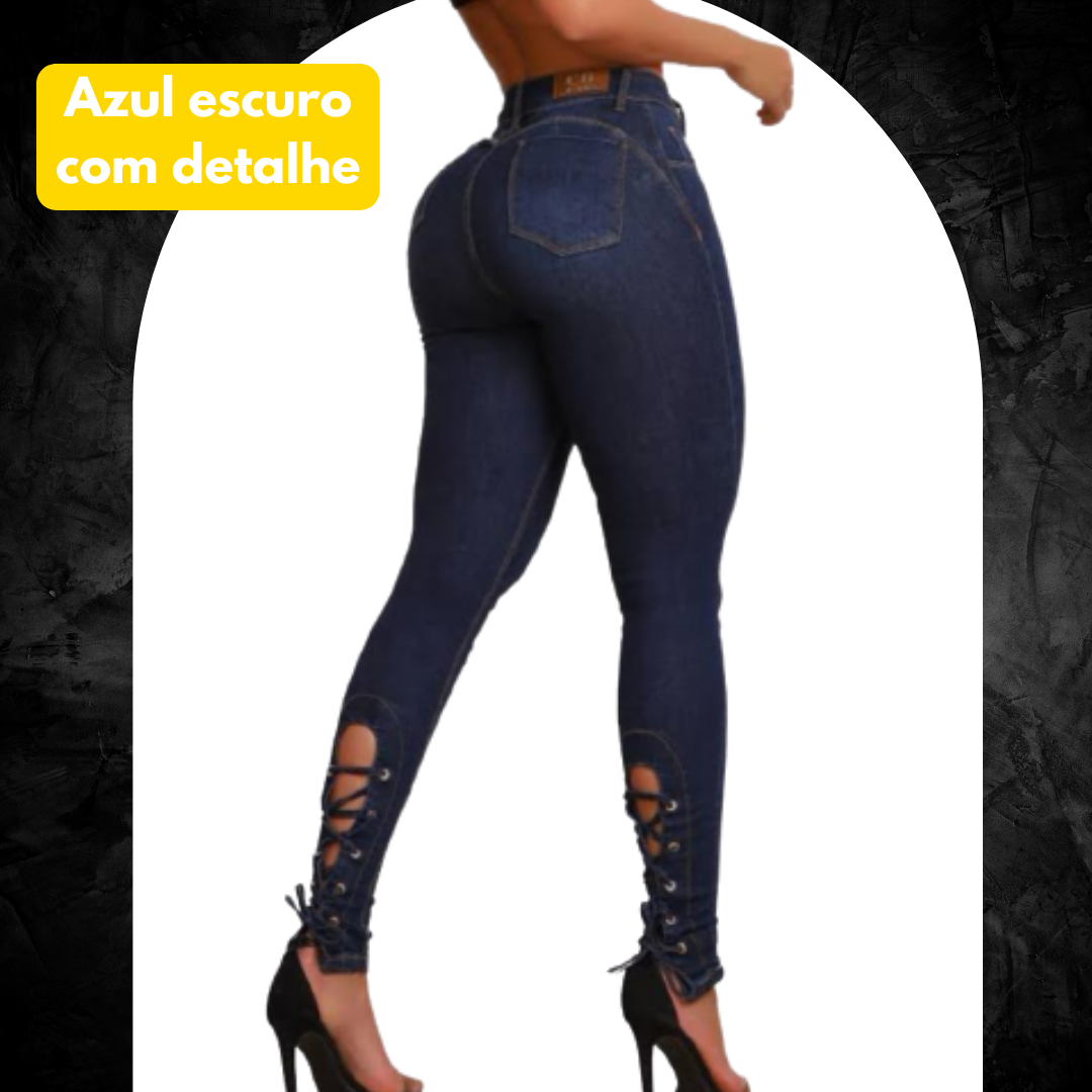 [DIRETO DA FÁBRICA] KIT 6 CALÇAS JEANS MODELADORAS + CINTO FIVELA ARGOLA DUPLA DE BRINDE APENAS HOJE